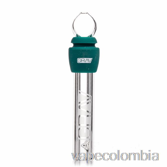Vape Recargable Grav Glass Blunt Con Silicona Verde Azulado Oscuro